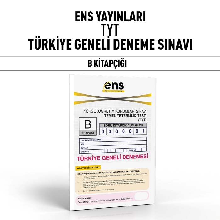 ENS YAYIN TYT TÜRKİYE GENELİ SNV B - 25-26